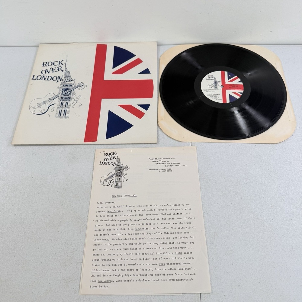 Rock over London #145 Nov 4, 1984 Vinyl Radio Show Deep Purple Paul McCartney
